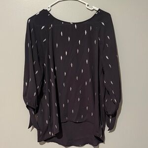 Papermoon Dark Blouse with Light Pattern